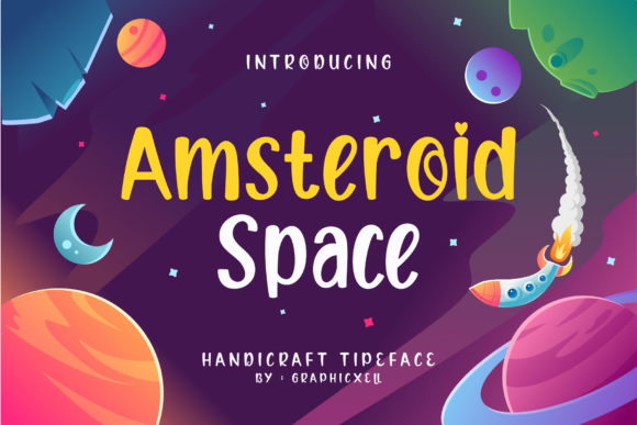 Amsteroid Space: The Quirky Display Font for Scroll-Stopping Visuals