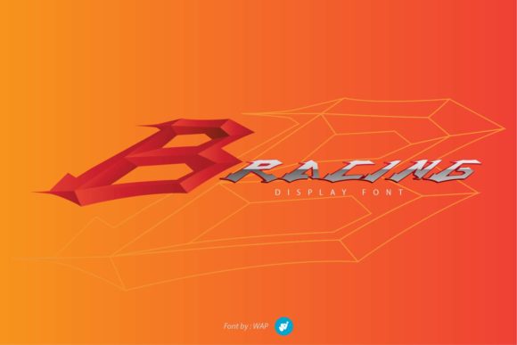 B Racing Typeface: Elevating Editorial Design with Unique Display Typography