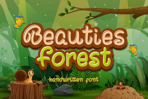 Beauties Forest: A Joyful Display Font for Campaign Design