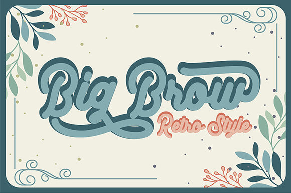 Big Brow: A Bold Retro Display Font for Modern Web Design