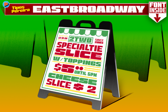 East Broadway Typeface Review: Bold Display Font for Modern Branding