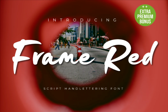 Frame Red Typeface: A Quirky Display Font for Editorial Design