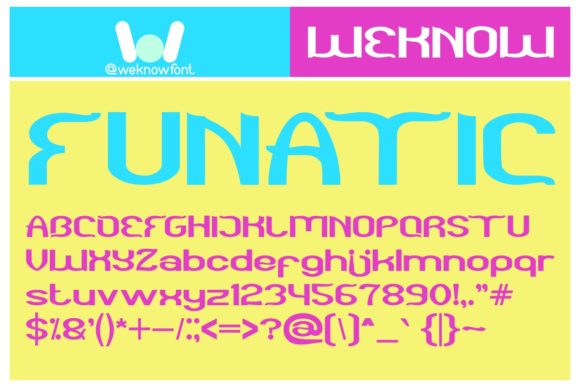 Funatic Display Font: Elevate Social Media Graphics and Campaign Visuals
