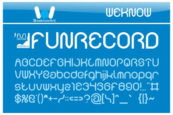 Funrecord Display Typeface for Modern Web Design