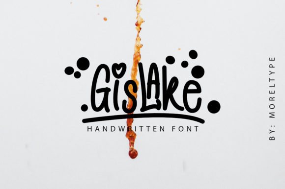 Gislake Display Font for Handmade Labels and Invitations