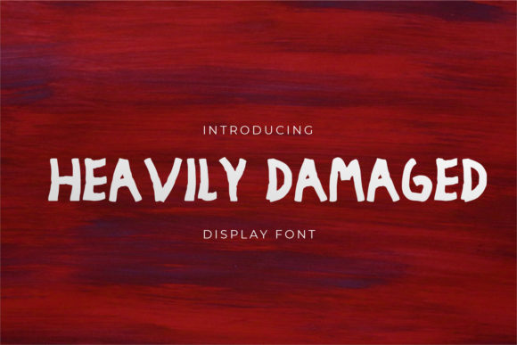 Heavily Damaged: The Modern Display Font for Bold Branding
