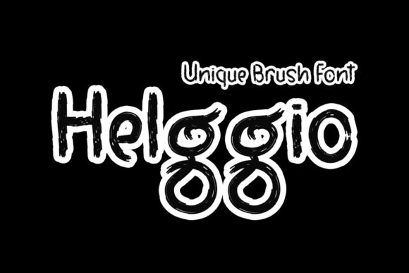 Helggio Display Font: Bold Brush Typography for High-Impact Web Design