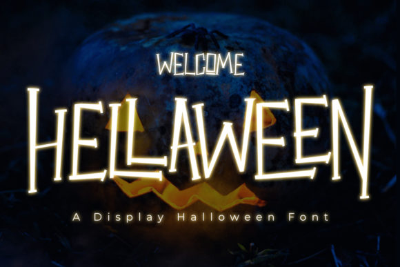 Hellaween: A Spooky Display Font for Seasonal Craft Designs