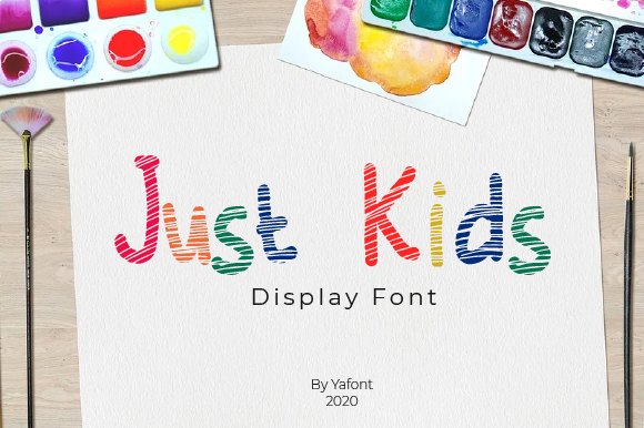 Just Kids Typeface for Playful Brand Identity Design