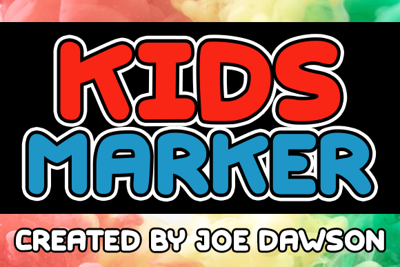 Kids Marker: A Joyful Display Typeface for Engaging Editorial Design