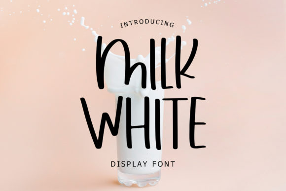Milk White Typeface: A Relaxed Display Font for Modern Brand Identity
