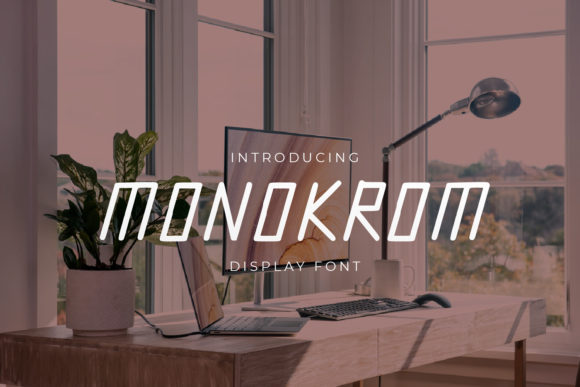 Monokrom Typeface for Editorial Design and Modern Branding