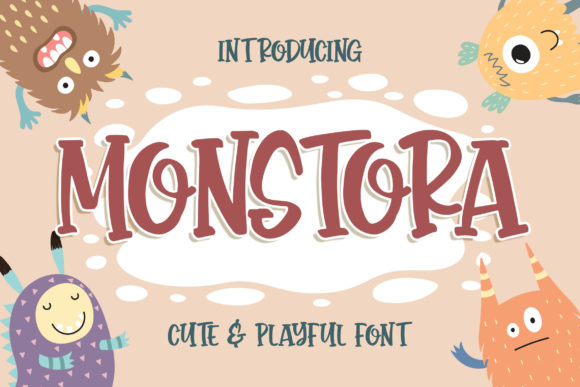 Monstora: The Cute Display Font for Joyful Handmade Designs