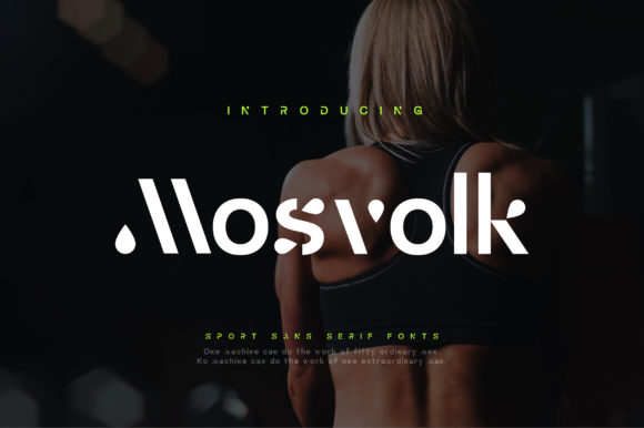 Mosvolk: A Minimal Modern Display Font for Handmade Brands