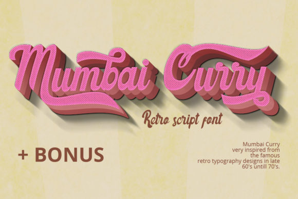 Mumbai Curry: The Vintage Display Font for Retro Campaigns
