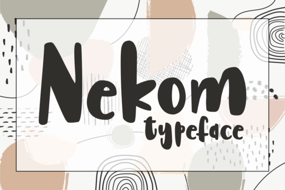 Nekom Display Font for Bold Small Business Branding
