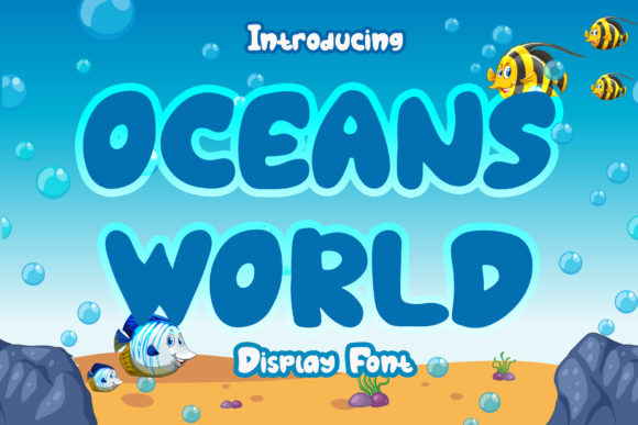Oceans World: A Quirky Display Font for Bold Editorial Design