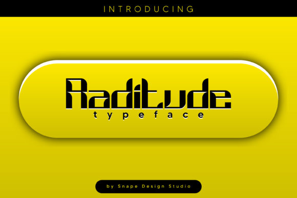 Raditute: A Quirky Display Font for Standout Editorial Design