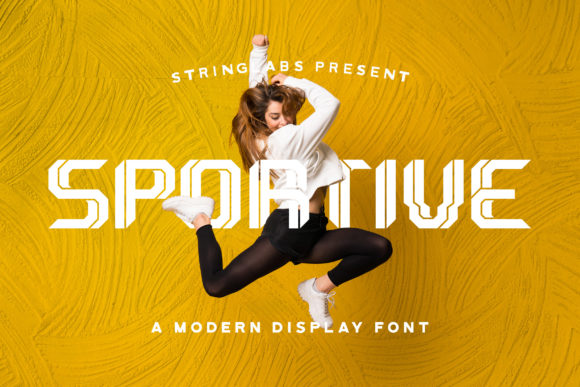 Sportive Typeface: A Modern Display Font for Crafters and Sellers