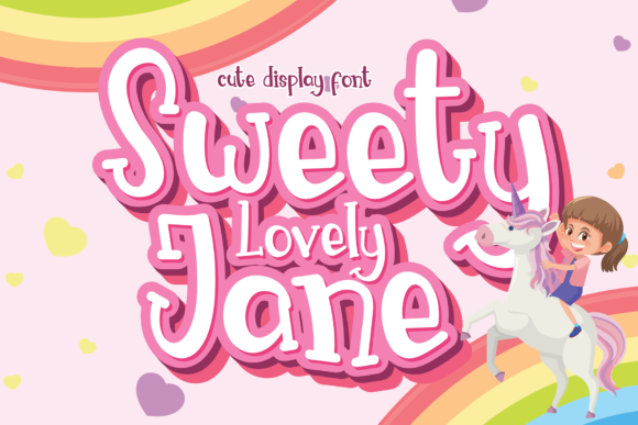 Sweety Lovely Jane: The Joyful Display Font for Memorable Branding