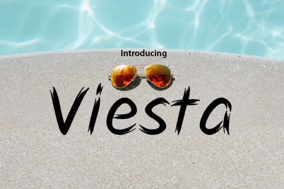 Viesta: A Bold Brush Pen Display Font for Editorial Design